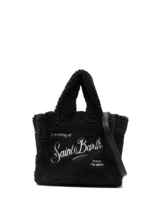 MC2 Saint Barth Vanity mini-shopper met borduurwerk - Zwart