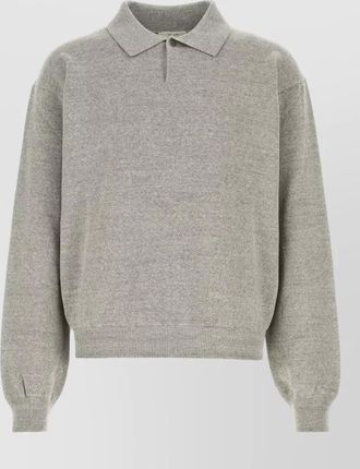 The Row cotton polo shirt long sleeve knitwear