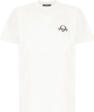 Moschino T-Shirt - Heren - T-shirts - Wit - M - Katoen - Tops