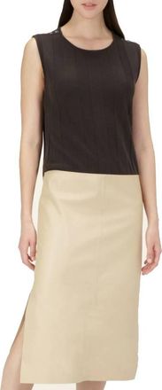 Bally Two-Tone Sleeveless Midi Dress, Brand Size 38 ( US Size 2 )