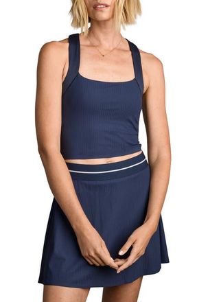 Rhone Lightspeed Court Longline Bra in Navy Blue at Nordstrom, Size Xx-Large