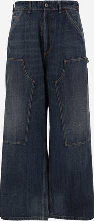 Maison Margiela Blue Wide-Leg Jeans