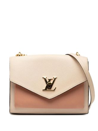 Louis Vuitton 2018-2021 MyLockMe BB tweekleurige leren crossbodytas met ketting - Bruin