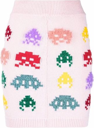 Stella McCartney Gamer Knit Skirt - Dames - Korte rokken - Veelkleurig - S - Katoen - Rokken