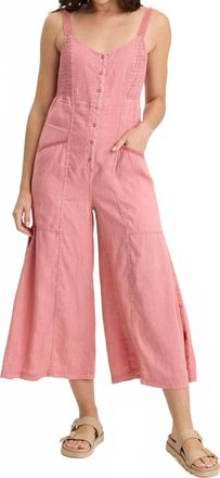 Xcvi Leoda Jumpsuit In Cherry Fizz Pigment