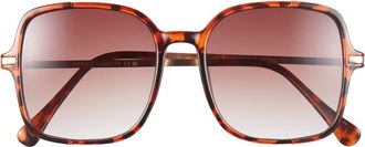 Vince Camuto 124mm Gradient Oversize Square Sunglasses in Tortoise at Nordstrom Rack