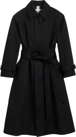 Ami belted cotton trench coat - unisex - Cotton - L - Black