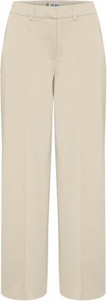 Ichi Ichi - Wijde broek - Dames - Broeken - Beige - Maat: XL