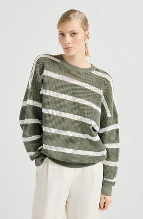 Brunello Cucinelli Striped sweater in Green at Nordstrom, Size Xx-Small Eu