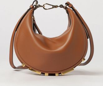 Fendi Borsa mini graphy in pelle di vitello con logo lettering