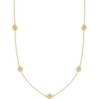 Bony Levy 14K Gold Cutout Station Necklace in 14K Yellow Gold at Nordstrom Rack, Size 18