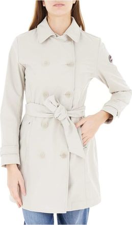 Colmar Waterdichte Trenchcoat - Dames - Jas met riem - Wit - XL - Leer - Jassen