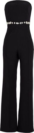 Retrof&ecirc;te Glenda crystal-embellished bandeau jumpsuit - women - Polyester - M - Black