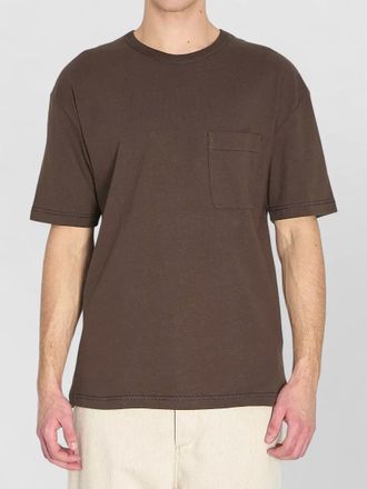 Christophe Lemaire boxy fit jersey t shirt chest pocket