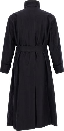 Issey Miyake Shell Trench Coat - Black
