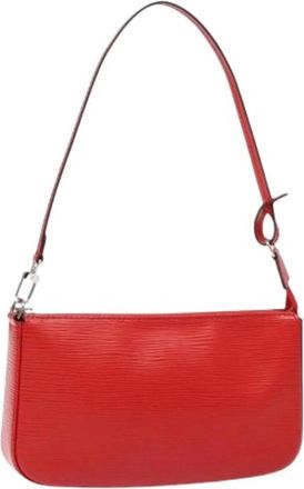 Louis Vuitton Pre-owned Leather pouches - Dames - Vintage Schoudertas - Rood - ONE Size - Vintage