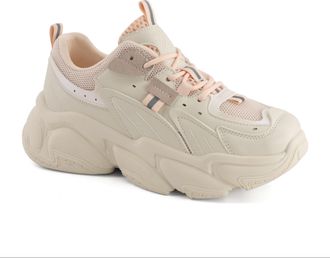 Andrea Womens Chunky Fashion Sneakers with Platform Sole