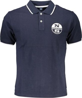 North Sails Klassiek Passend Poloshirt Korte Mouw - Heren - Polos - Blauw - M - Katoen - Tops