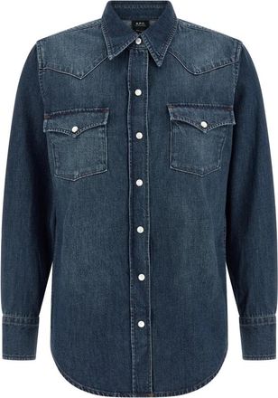 A.P.C. Mujer, Blusas y Camisas, Azul, Talla: XS