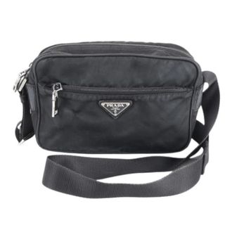 Prada Pre-owned Cross Body Bags, male, Black, Size: ONE SIZE Pre-owned Vintage Shoulder Bag