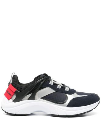 HUGO BOSS mesh sneakers - men - Calf Suede/Fabric/Fabric/Rubber/Rubber - 42 - Blue