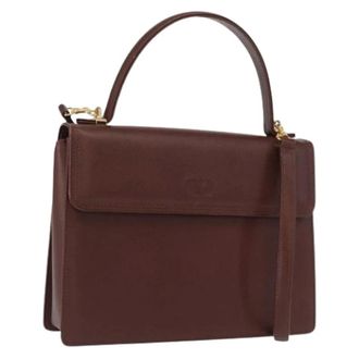 Valentino Pre-owned Vintage Handtas - Dames - Pre-owned - Bruin - Maat: ONE Size Leer