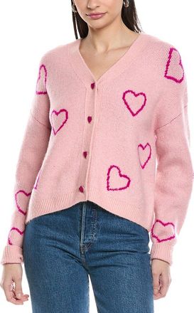 CeCe by Cynthia Steffe Cece Heart Jacquard Cardigan
