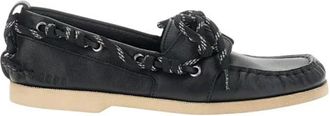 Golden Goose Boat Moccasin - Dames - Bootschoenen - Zwart - 38 EU - Leer - Schoenen