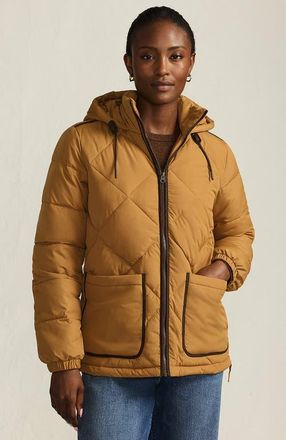 Lands End FeatherFree Insulated Diamond Quilted Jacket in Canyon Camel at Nordstrom, Size X-Large P