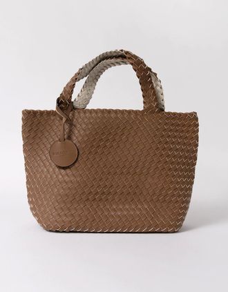 Ilse Jacobsen Womens Ilse Jacobsen Reversible Braided Shopper - Goldy Sand Dollar Metallic 256133 - Brown - Size: ONE size