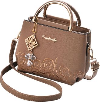 Generic Women Handbags Elegant Fashion Tote Women Crossbody Shoulder Bag Large Capacity Handbag Hobo Bags Crossbody Phone Purse Top-Handle Tote Handbag with Z