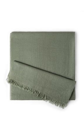 Brunello Cucinelli Cashmere and silk scarf in Green at Nordstrom