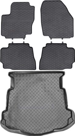 OEM Juego De Alfombrillas De Goma Para Coche Y Alfombrilla Para Maletero Para Ford Mondeo Iv Sed&aacute;n (2011-2014)