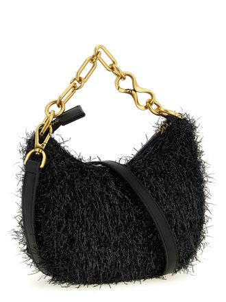 Twin-Set Textured Lurex Mini Bag - Black