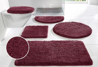 My Home Badematte »Sanremo, Badvorleger, Badezimmer Teppich, sehr weich« Höhe 30 mm rutschhemmend beschichtet fussbodenheizungsgeeignet schnell trocknend Badt