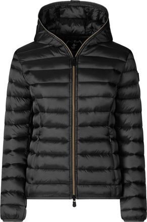 Save The Duck Black Alexa Lightweight Cropped Puffer Jacket