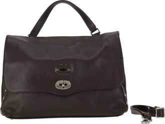 Zanellato Black Postina Medium Satchel