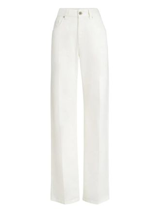 Brunello Cucinelli monili-embellishment trousers - White