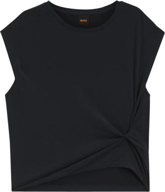 HUGO BOSS Mujer, Camisetas, Negro, Talla: L