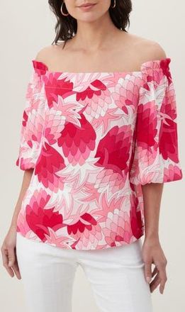 Trina Turk Equinox 2 Off the Shoulder Top in Flower Child at Nordstrom Rack, Size Xx-Large
