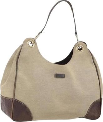 Gucci Pre-owned Shoulder Bags, female, Beige, Size: ONE SIZE Pre-owned Vintage Shoulder Bag