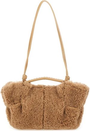 Hereu Geweven Tote Bag met Handvat aan de Bovenkant - Dames - Schoudertassen - Beige - ONE Size - Tassen