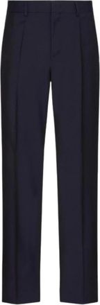 Valentino Garavani Broeken, Heren, Blauw, L, Wol, Elegante Broeken