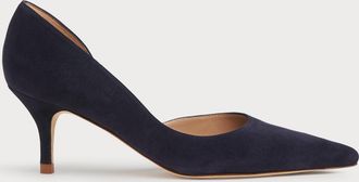 L.k. Bennett Womens Hazel Open Courts, Navy - Size UK 8