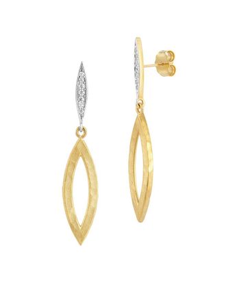 I.Reiss Company 14K 0.10 Ct. Tw. Diamond Dangle Earrings