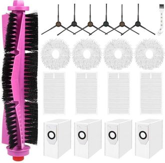 OEM 20 Accesorios Para El Robot Aspirador Eureka J12 Ultra. Repuestos: 1 Cepillo Principal, 4 Filtros Hepa, 4 Mopas, 6 Cepillos Laterales, 4 Bolsas Para P