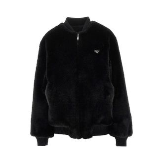 Prada Faux fur and Re-Nylon reversible bomber Woman 40