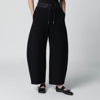 sacai Black Jogging Trousers