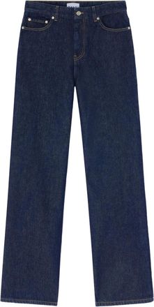Ganni Jeans con design a cinque tasche - Blu