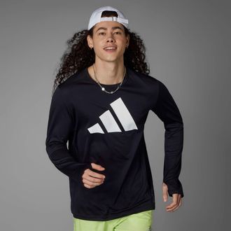adidas Laufshirt ADIDAS PERFORMANCE RUN IT LONGSLEEVE, Herren, Gr. XXL, schwarz, Obermaterial: 100% Polyester, Rundhals, Shirts Laufshirt